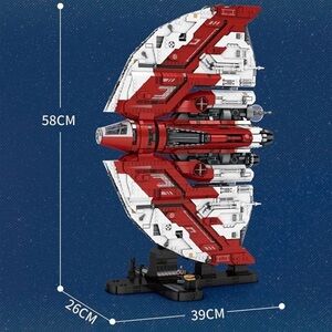 LEGO Ashoka ship  large 5000+brick Lego equivalent with stand